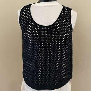 Ross Bute French Lace Boho Sleeveless Womens Top Size Small